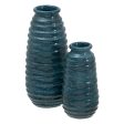 Vase Blue Ceramic 16 x 16 x 40 cm Sale