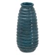 Vase Blue Ceramic 16 x 16 x 40 cm Sale