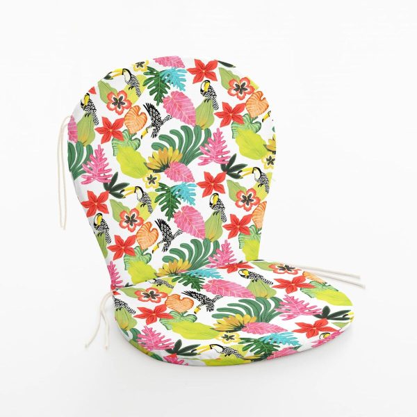 Chair cushion Belum 0120-404 Multicolour 48 x 5 x 90 cm Flowers Supply