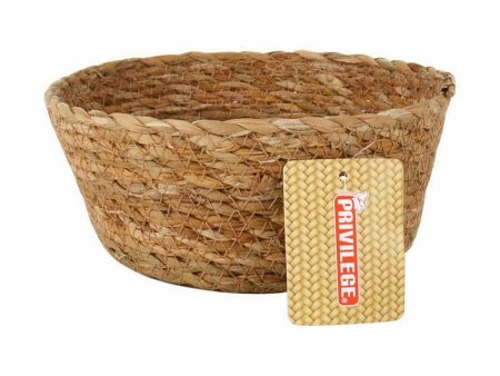 Multi-purpose basket Privilege Brown 17 x 17 x 7 cm wicker Circular (18 Units) Cheap