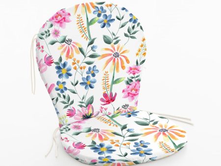 Chair cushion Belum 0120-407 Multicolour 48 x 5 x 90 cm Flowers For Sale