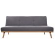 Sofabed Atmosphera Dohan Polyester Dark grey (182 x 80 x 80 cm) Discount