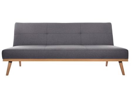 Sofabed Atmosphera Dohan Polyester Dark grey (182 x 80 x 80 cm) Discount