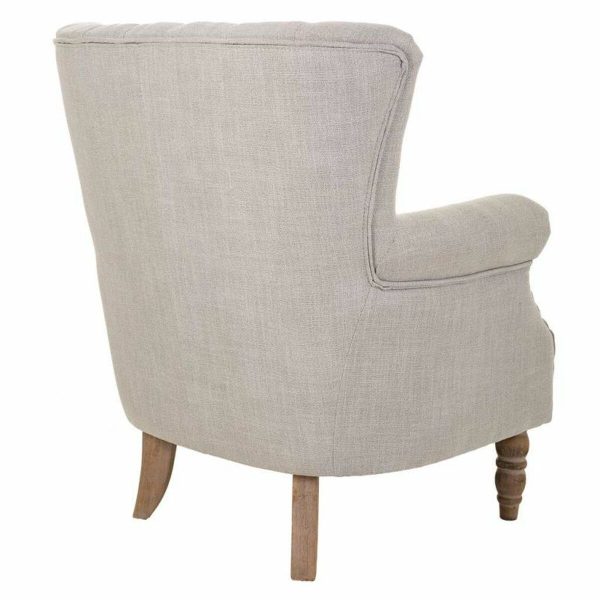 Armchair Alexandra House Living Light grey 59 x 87 x 73 cm Fashion