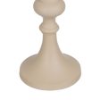 Candleholder 13 x 13 x 33 cm Aluminium Cream Discount