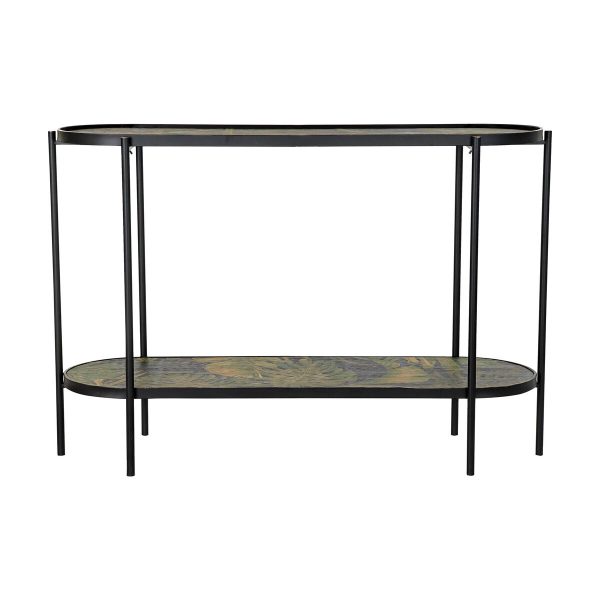 Console DKD Home Decor Black Green Metal MDF Wood 120 x 41 x 80 cm Fashion