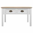 Centre Table Alexandra House Living White Brown Zinc Alloy MDF Wood 80 x 50 x 80 cm For Discount