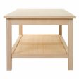 Centre Table Alexandra House Living Natural MDF Wood 46 x 60 x 120 cm For Discount