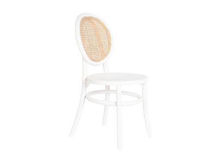 Chair DKD Home Decor White Black Natural 43 x 50 x 89 cm For Sale