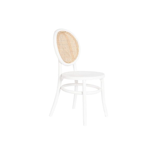 Chair DKD Home Decor White Black Natural 43 x 50 x 89 cm For Sale