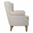 Armchair Alexandra House Living Light grey 59 x 87 x 73 cm Fashion