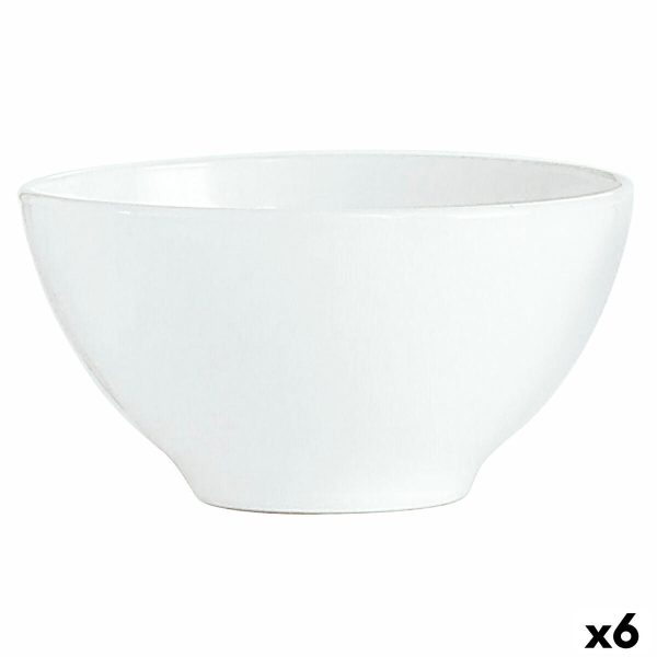 Bowl Luminarc Blanc Breakfast White Glass (500 ml) (6 Units) For Cheap