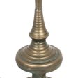 Candleholder Golden Iron 14 x 14 x 59 cm For Sale