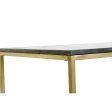 Centre Table DKD Home Decor Black Golden Marble Iron 100 x 61 x 43 cm For Sale