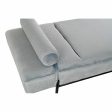 Chaise Longue Sofa DKD Home Decor Black Sky blue Metal 140 x 59 x 42 cm Fashion