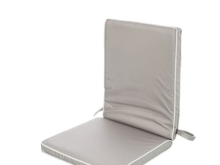 Chair cushion 90 x 40 x 4 cm Grey For Sale