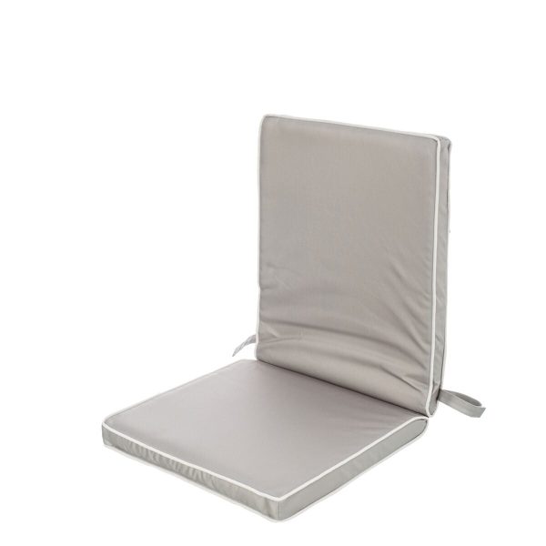 Chair cushion 90 x 40 x 4 cm Grey For Sale