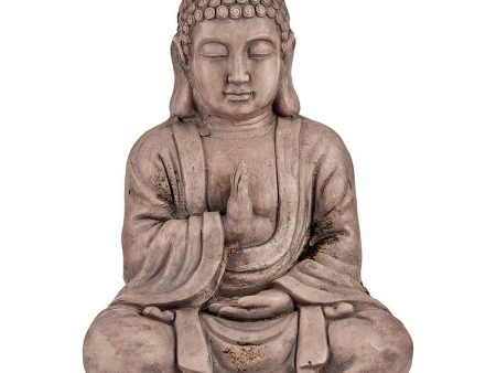 Decorative Garden Figure Buddha Grey Polyresin (23,5 x 49 x 36 cm) Sale