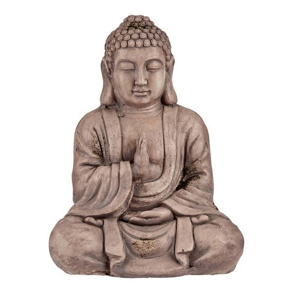 Decorative Garden Figure Buddha Grey Polyresin (23,5 x 49 x 36 cm) Sale