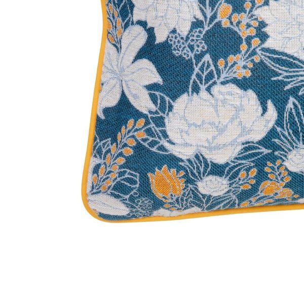 Cushion Blue Flowers 60 x 10 x 40 cm Online Sale