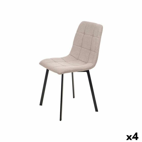 Chair Brown Cloth 45 x 89 x 53 cm Elegant (4 Units) Online now