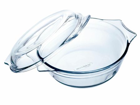 Oven Dish Ô Cuisine Ocuisine Vidrio Transparent Glass 27 x 24 x 11 cm With lid (3 Units) For Cheap