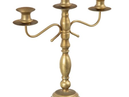 Candle Holder 42 x 12 x 42 cm Golden Metal Online Hot Sale