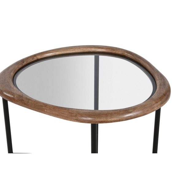 Centre Table Home ESPRIT Brown Black Natural Crystal Fir wood 61 x 50 x 53 cm Online