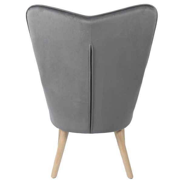 Armchair Alexandra House Living Grey 65 x 99 x 71 cm Supply