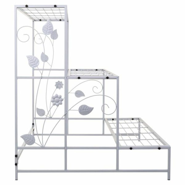 Flower Pot Stand Alexandra House Living White Iron 66 x 74 x 80 cm Sale