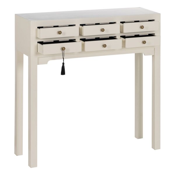 Console White Fir wood MDF Wood 85 x 26 x 85 cm Cheap