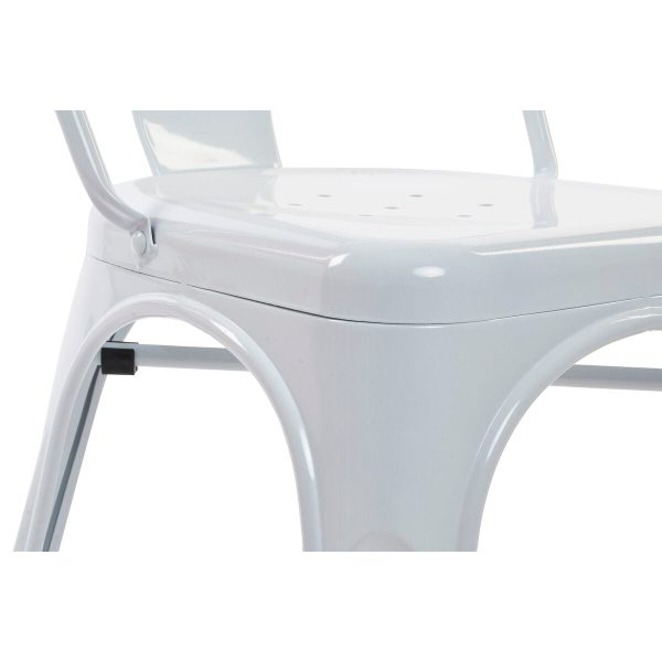 Chair DKD Home Decor White Metal 53 x 45 x 85 cm Online