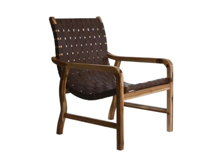 Armchair DKD Home Decor Brown Teak 66 x 73 x 96 cm Online Sale