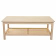 Centre Table Alexandra House Living Natural MDF Wood 46 x 60 x 120 cm For Discount