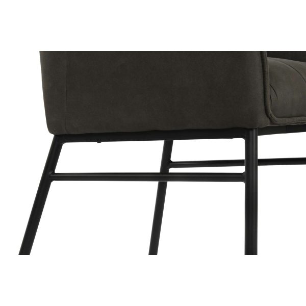 Chair DKD Home Decor Black Dark brown Dark grey 60 x 60 x 84 cm Online now