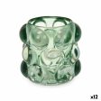 Candleholder Microbeads Green Crystal 8,4 x 9 x 8,4 cm (12 Units) Cheap