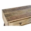 Console DKD Home Decor 130 x 40 x 89 cm Natural Black Metal Mango wood Online Sale