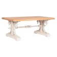 Centre Table Home ESPRIT White Natural Fir wood MDF Wood 110 x 65 x 46 cm Hot on Sale