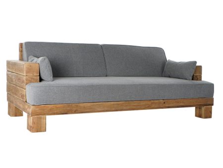 Sofa DKD Home Decor Grey Natural Alpino 224 x 95 x 82 cm Online Sale