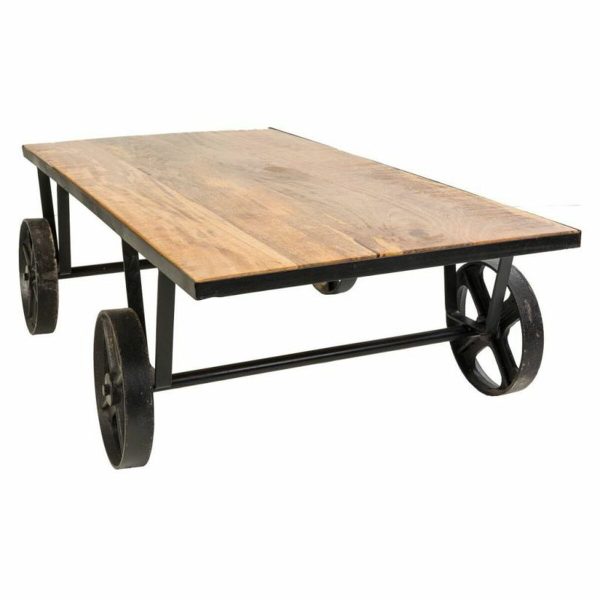 Centre Table Alexandra House Living Brown Black Iron Mango wood 60 x 38 x 120 cm Sale