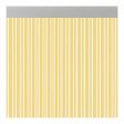 Curtain Acudam Ferrara Doors Yellow Transparent Exterior PVC Aluminium 90 x 210 cm Online