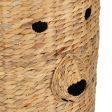 Basket Black Beige Natural Fibre 39 x 39 x 60 cm Hot on Sale