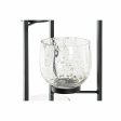 Candleholder DKD Home Decor Crystal Black Transparent 18 x 18 x 76 cm Iron Online