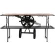 Console Home ESPRIT Brown Black Wood Metal 191 x 58 x 96 cm Online