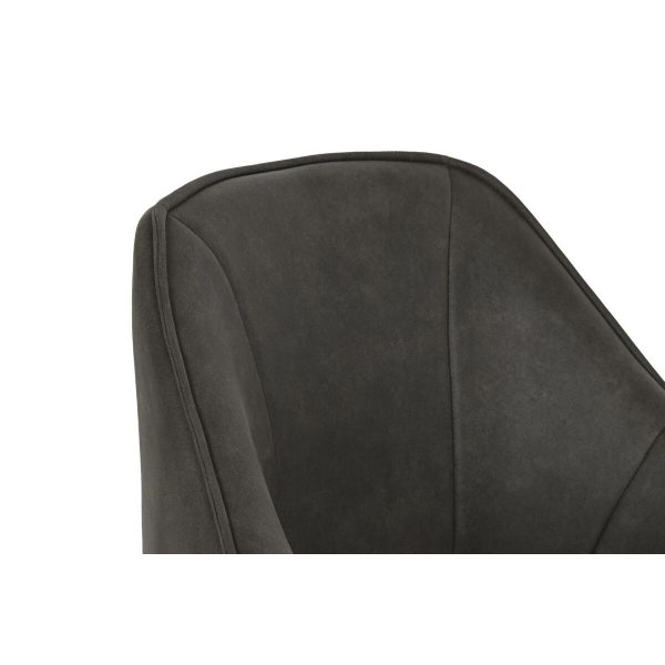 Chair DKD Home Decor Black Dark brown Dark grey 64 x 67 x 85 cm Supply