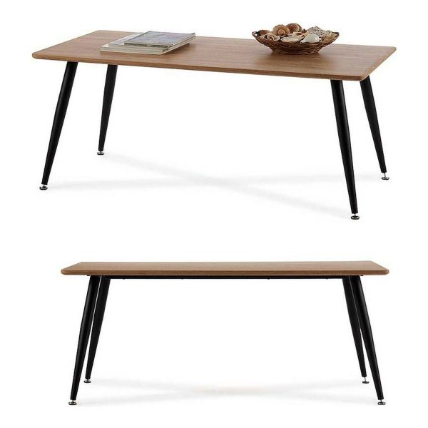 Centre Table Brown Black Wood Metal Melamin MDF Wood Online Hot Sale