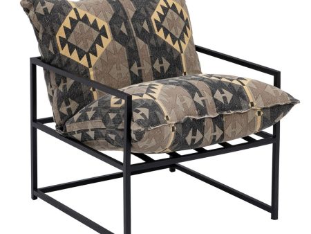 Armchair Black Taupe 70 x 84 x 86 cm Online Hot Sale