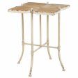 Centre Table Alexandra House Living White Metal Fir wood MDF Wood 48 x 66 x 48 cm on Sale