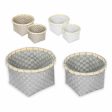 Basket set Confortime 2 Pieces Circular 26 x 26 x 17 cm (2 Pieces) (6 Units) Hot on Sale