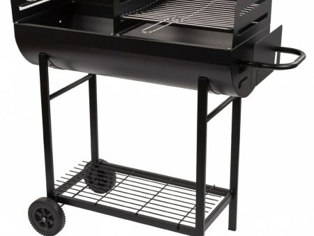 Coal Barbecue with Wheels Aktive Plastic Enamelled Metal 97 x 96 x 42 cm Black on Sale